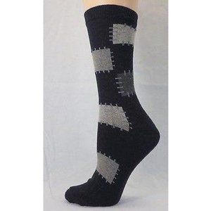 Men's Patch Design Cotton Crew Socks